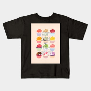 Keep Calm and Eat A Cupcake Kids T-Shirt